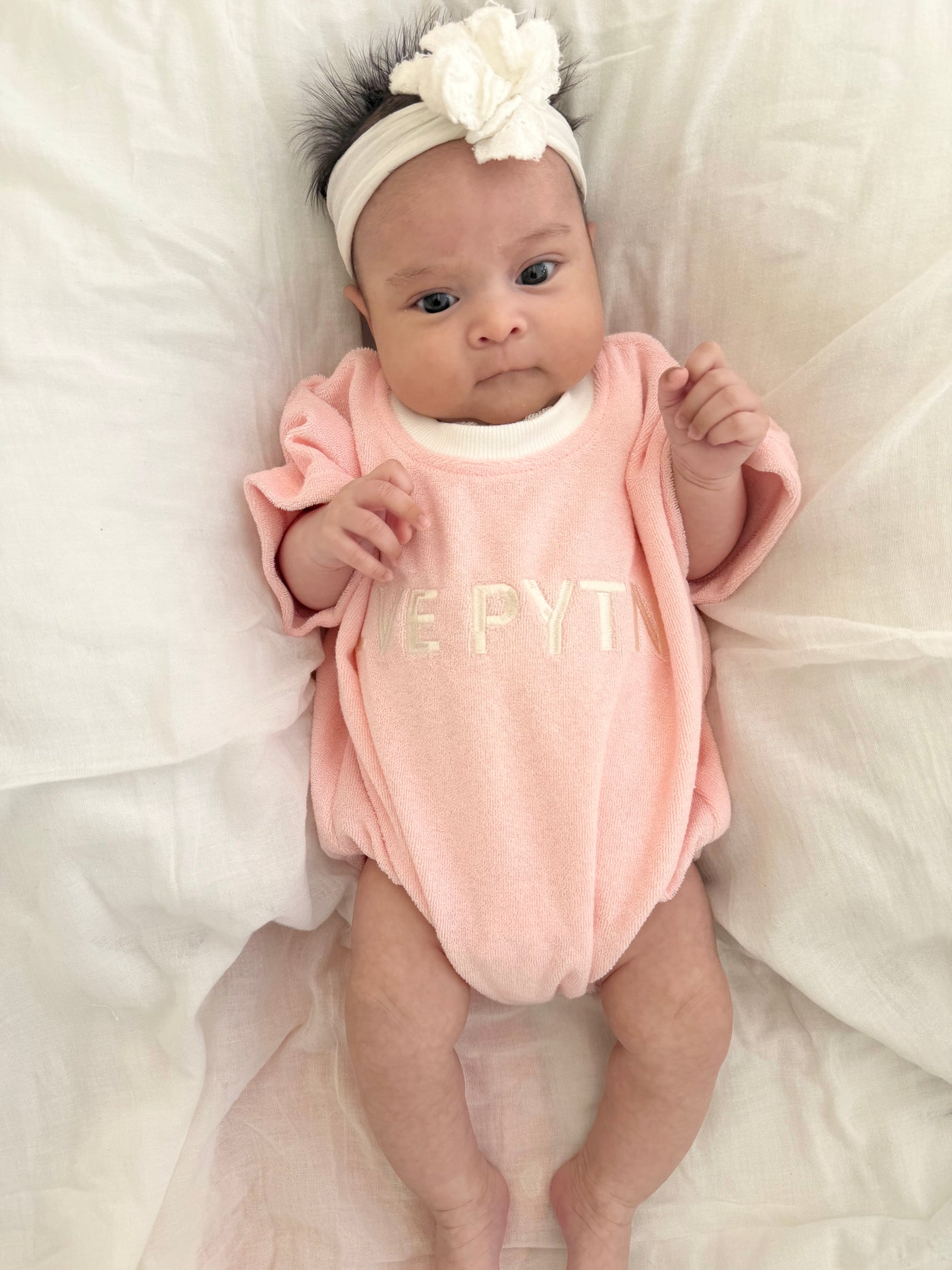 PRE-ORDER - Terry Towel Romper - Pink