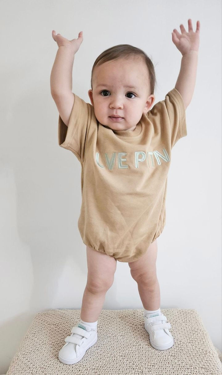 Oversized Romper - Caramel