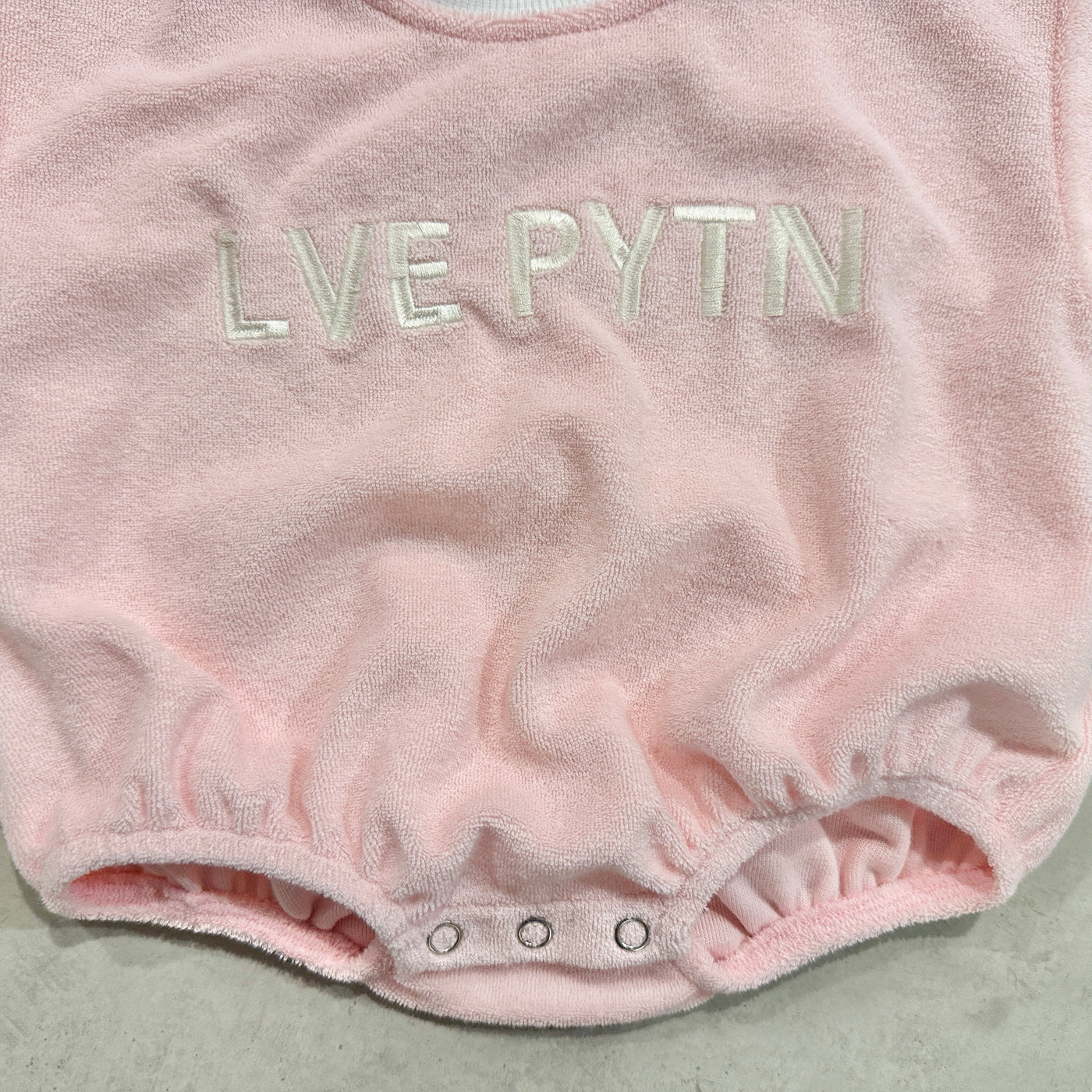 PRE-ORDER - Terry Towel Romper - Pink