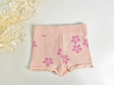 Summer Pink Daisy 2 Piece Knit Set