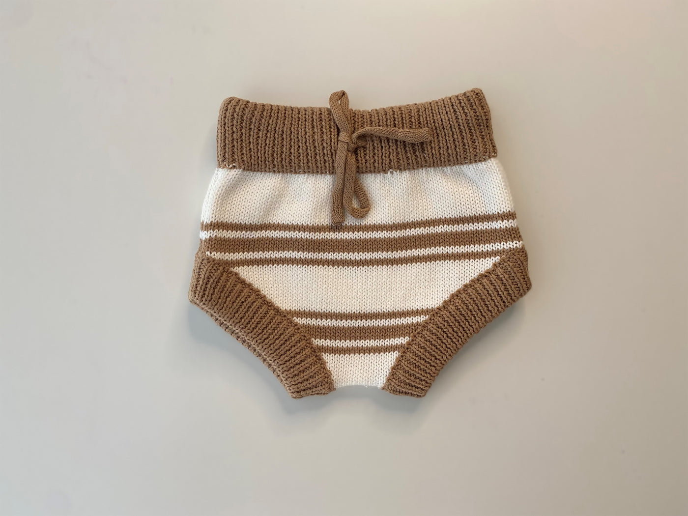 Stripey Jumper & Bummies Set - Chocolate Brown