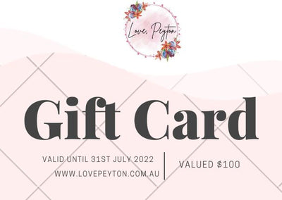 Love, Peyton Gift Card