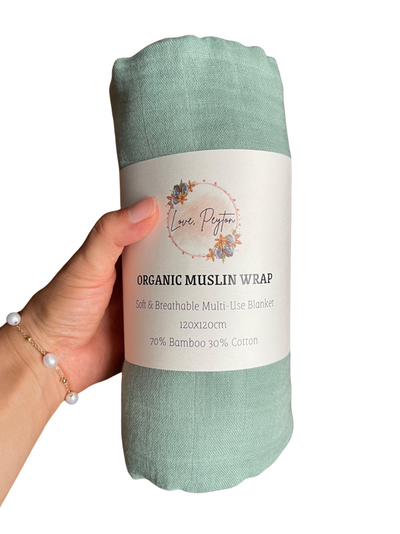 Green Tea – Organic Muslin Wrap