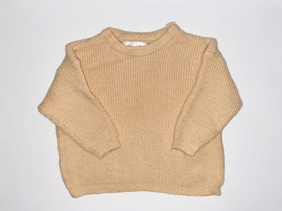 Oversized Knitted Sweater - Beige