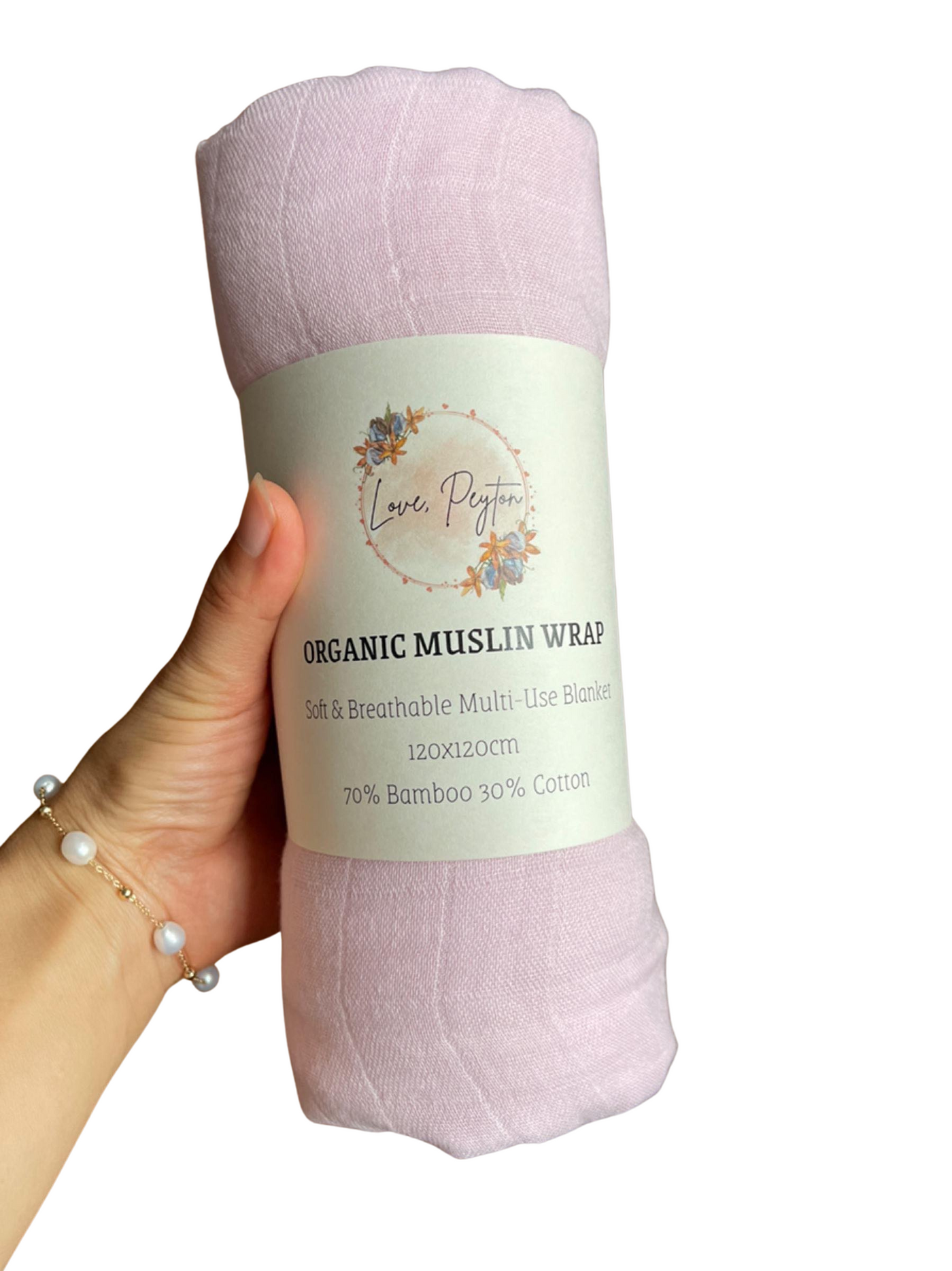 Pink – Organic Muslin Wrap